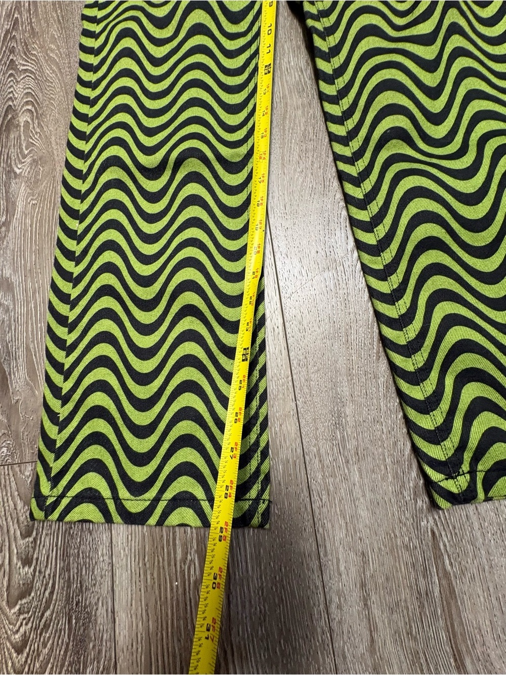 The Ragged priest lime & charcoal wave Dad jeans - Picture 7 of 12